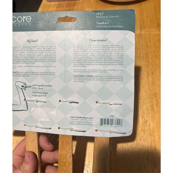 Core Bamboo Utensils Set Of 3 NEW Expressions Collection - Picture 9 of 9